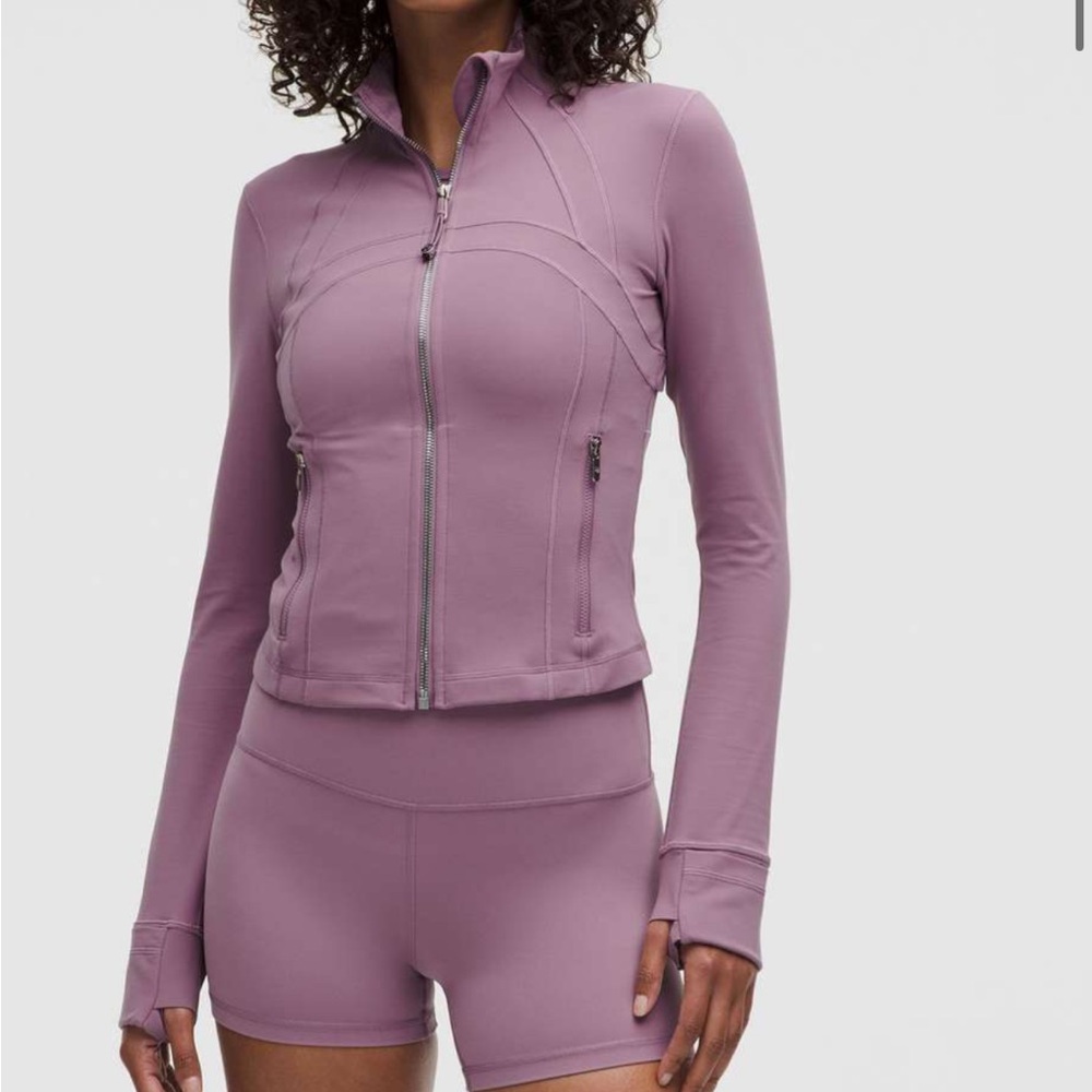 Lululemon Define Cropped Jacket *Nulu Lavender Lux / Mirror Silver 4